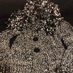 NWT JOHN FASHION WOMENS LG COVER UP BLACK/WHITE